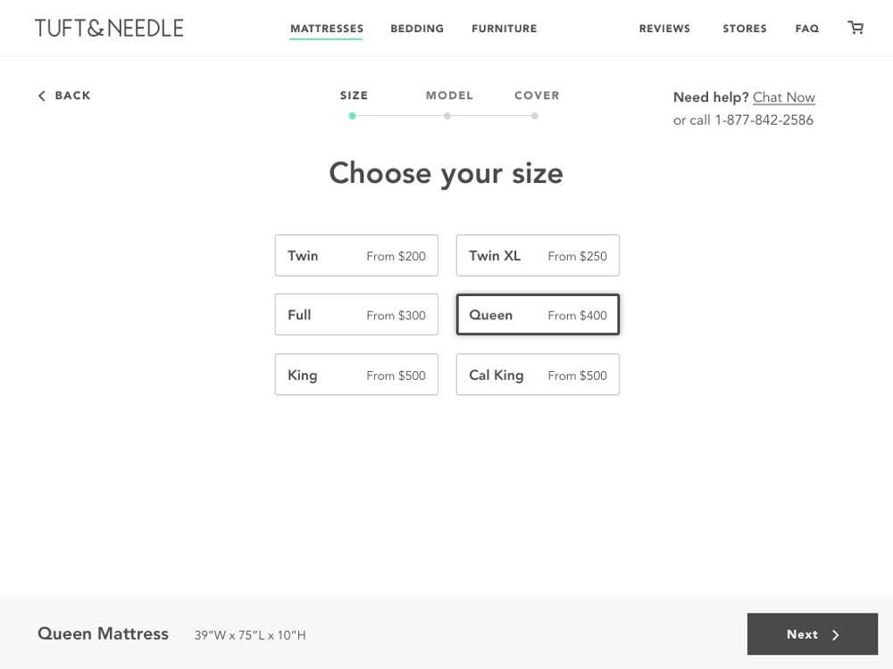 A screenshot of the initial wireframe prototype