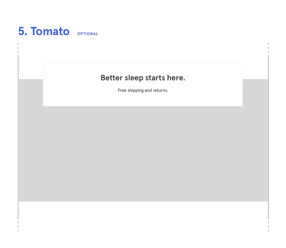 A comp of the new Serta product detail page viewed at 1024px wide.
